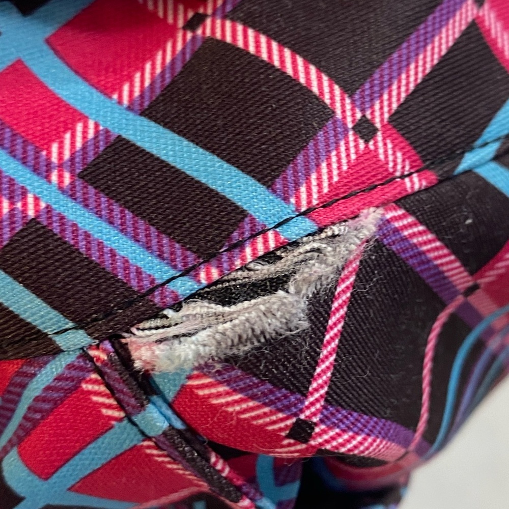 PGA Tour Bermuda Shorts Womens 8 Neon Pink Black Plaid Summer Golf *flaw* - Picture 7 of 7